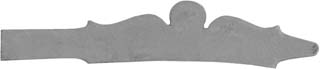 Sideplate, sand cast nickel, made in the U.S.A.